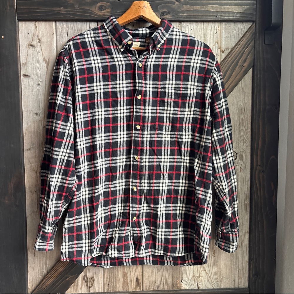 Hobbs Creek plaid flannel size large